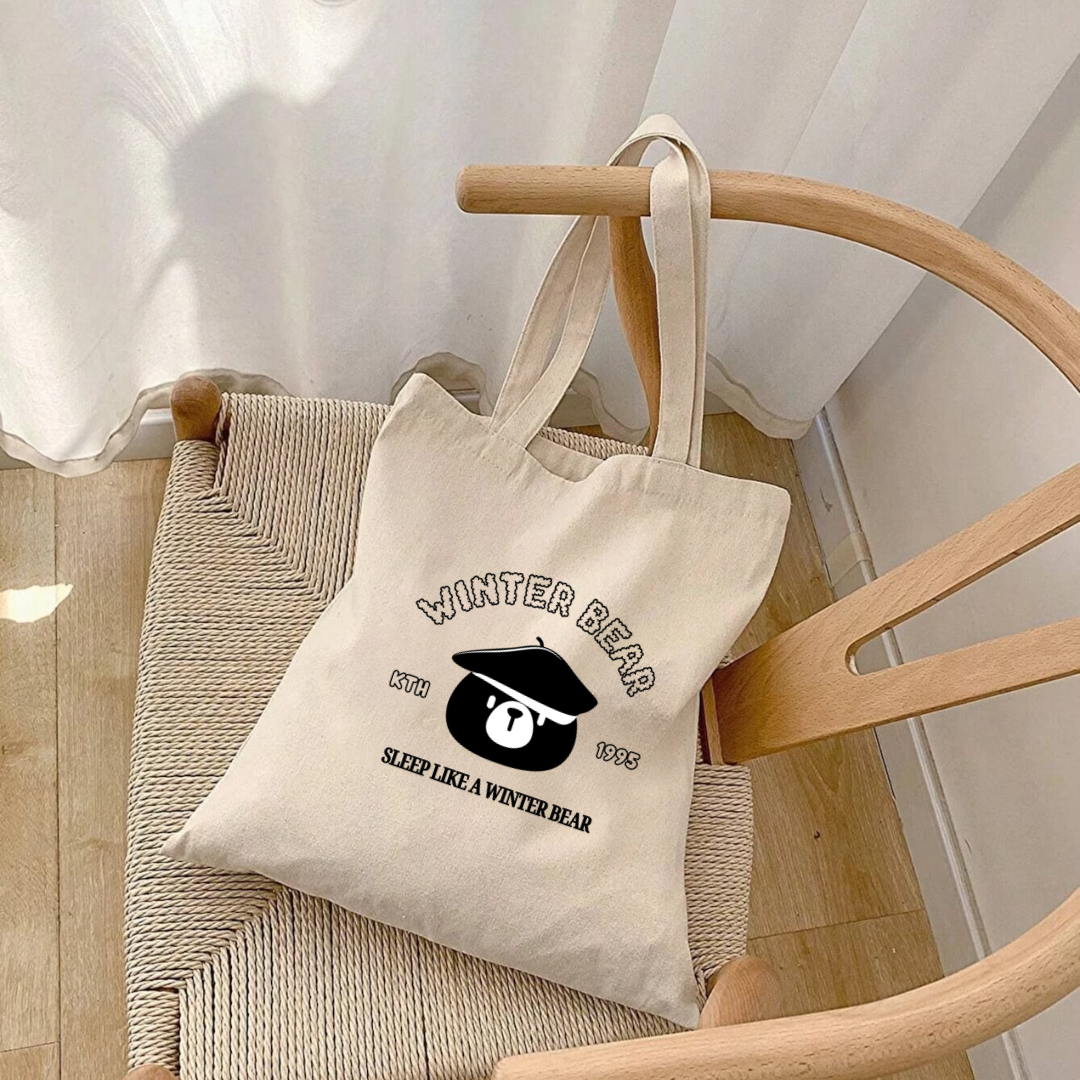 WINTER BEAR TOTE BAG