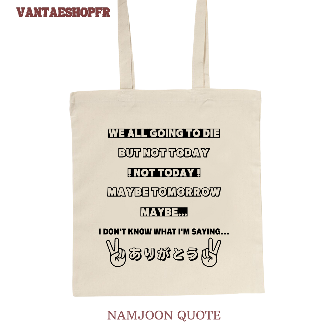 NAMJOON QUOTE TOTE BAG