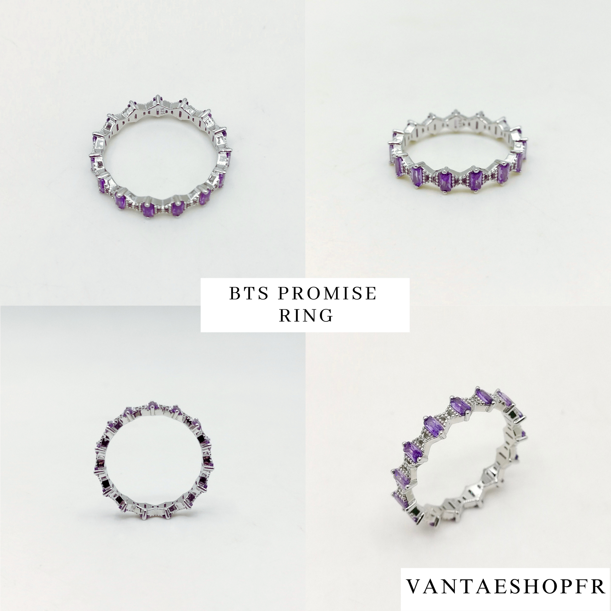 KPOP Idol BTS V Taehyung Couple Rings Bracelet